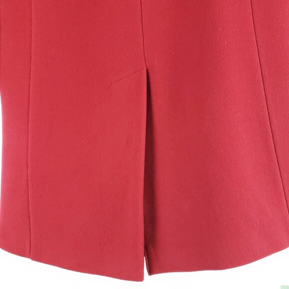 Preston & York Women Red Lined Wool 3/4 Length Coat 12, Excellent Condition - Picture 6 of 8